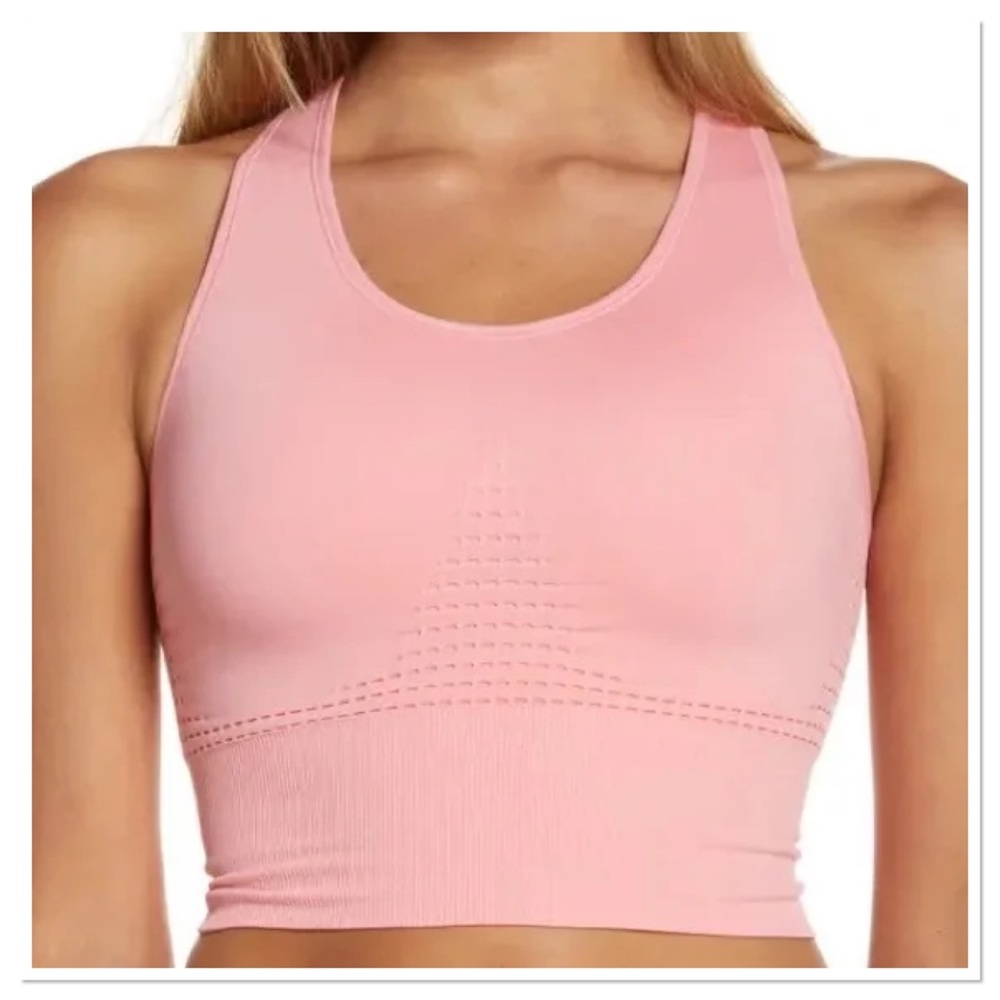 Sweaty Betty Stamina Longline Sports Bra Calypso Pink Size 8/10